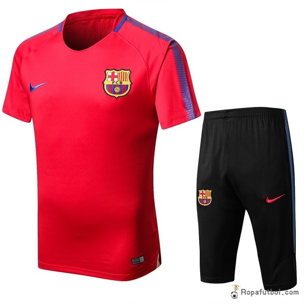 Camiseta Entrenamiento Conjunto Completo Barcelona 2017/18 Rojo